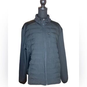 32 Degrees Heat Black Winter Puffer Coat Jacket Full Zip Women’s Size XL